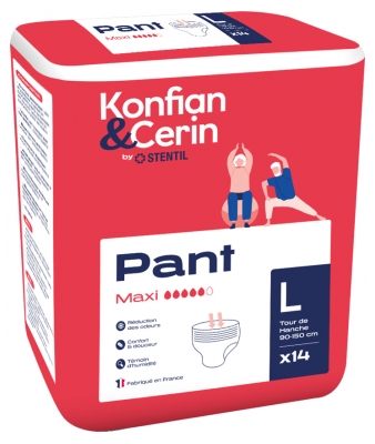 Stentil Konfian & Cerin Pant Maxi 14 Culottes Absorbantes Taille L Adultes 