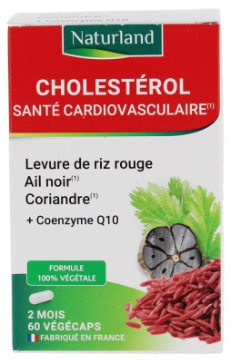 Naturland Cholestérol Santé Cardiovasculaire 60 Végécaps