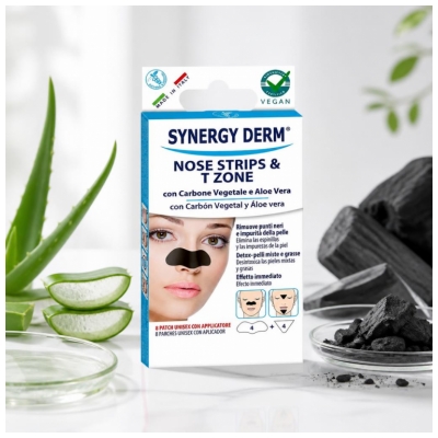 Incarose Synergy Derm Patchs Nez et Zone T au Charbon Végétal 8 Patchs