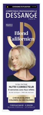 Dessange Blond Californien Soin Patine Nutri-Correcteur Cheveux Blonds Colorés ou Décolorés140 ml
