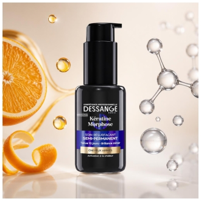 Dessange Kératine Morphose Soin Resurfaçant Semi-Permanent pour les Cheveux Abîmés 50 ml