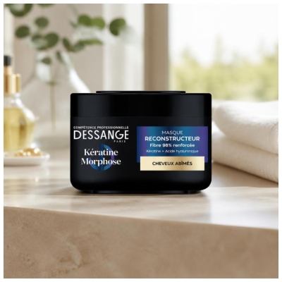 Dessange Kératine Morphose Masque Reconstructeur pour les Cheveux Abîmés 280 ml