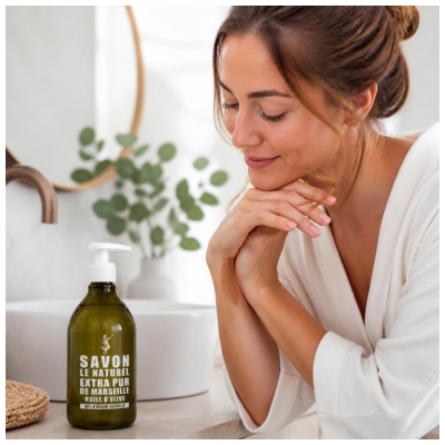 Savon Le Naturel Extra Pur de Marseille à l'Huile d'Olive Recharge 500 ML