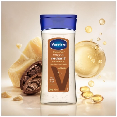 Vaseline Cocoa Radiant Huile Corps Beurre de Cacao 200 ml