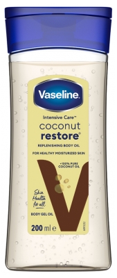 Vaseline Coconut Restore Huile Corps Noix de Coco 200 ml