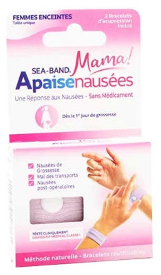 Sea Band Apaisenausées Femmes Enceintes Paire de Bracelets d'Acupression
