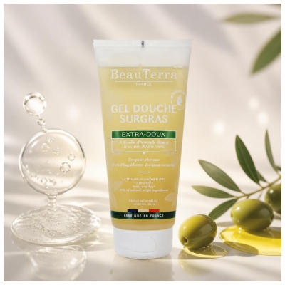 BeauTerra Gel Douche Surgras 2en1 Extra-Doux 200 ml 