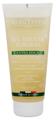 BeauTerra Gel Douche Surgras 2en1 Extra-Doux 200 ml 