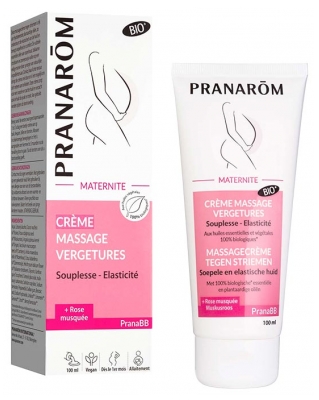 Pranarôm PranaBB Crème Massage Vergetures Bio 100 ml