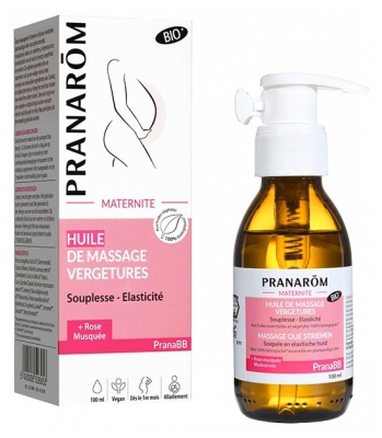 Pranarôm PranaBB Huile de Massage Vergetures Bio 100 ml