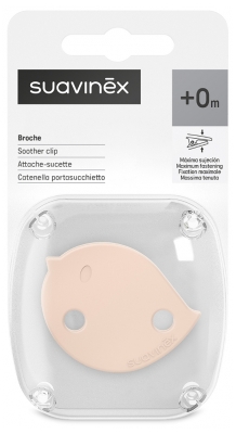 Suavinex Birdies Attache-Sucette Chainette Dès 0 Mois - Couleur : Rose