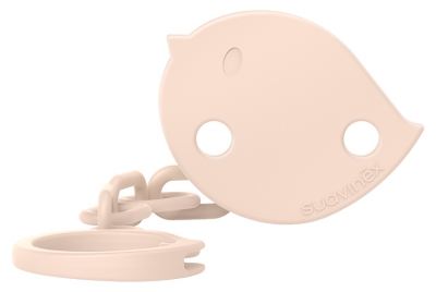 Suavinex Birdies Attache-Sucette Chainette Dès 0 Mois - Couleur : Rose