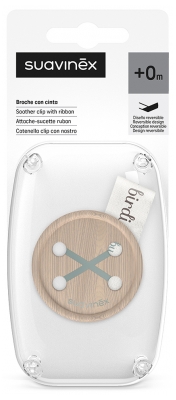 Suavinex Birdies Attache-Sucette Ruban Dès 0 Mois - Couleur : Vert