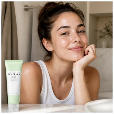 Skin1004 Madagascar Centella Tea Trica BHA Mousse Nettoyante Exfoliante 125 ml