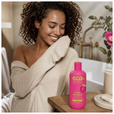 Ecoforia Skin Harmony Fruit Balance Gel Douche Bien Être Fraise & Kiwi 400 ml