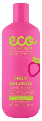 Ecoforia Skin Harmony Fruit Balance Gel Douche Bien Être Fraise & Kiwi 400 ml