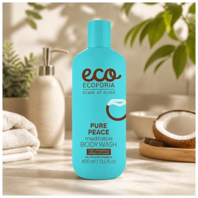 Ecoforia Skin Harmony Pure Peace Gel Douche Apaisant Chocolat & Coco 400 ml