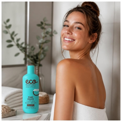 Ecoforia Skin Harmony Pure Peace Gel Douche Apaisant Chocolat & Coco 400 ml