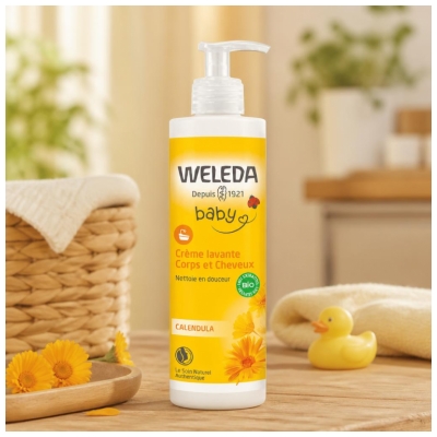 Weleda Baby Crème Lavante Corps et Cheveux 400 ml