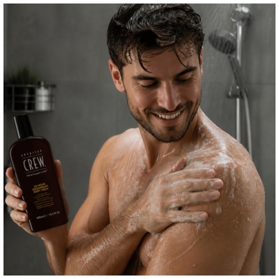 American Crew Gel Douche Fraîcheur Homme 24 Heures 450 ml