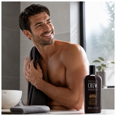American Crew Gel Douche Fraîcheur Homme 24 Heures 450 ml