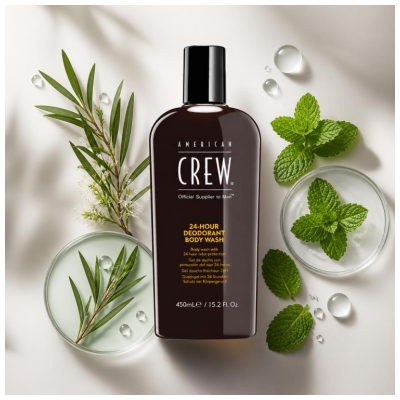 American Crew Gel Douche Fraîcheur Homme 24 Heures 450 ml