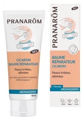 Pranarôm Aromaderm Cicarom Baume Réparateur Peaux Irritées Abîmées Bio 40 ml