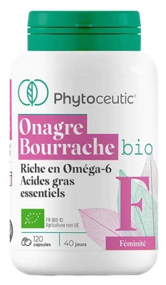 Phytoceutic Onagre Bourrache Féminité Bio 120 Capsules