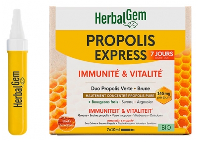 HerbalGem Monodoses Propolis Bio 7 Monodoses de 10 ml