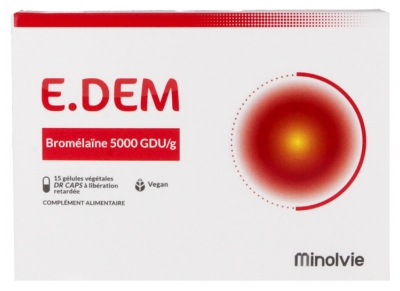 Minolvie E.DEM Bromélaïne 5000 GDU/g 15 Gélules Végétales