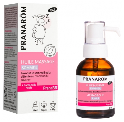 Pranarôm PranaBB Huile Massage Sommeil Dès 3 Kg Bio 30 ml