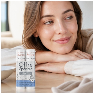 Avène Cold Cream Cold Cream - Stick Lèvres Nourrissant - Lèvres Desséchées et Irritées 2 x 4 g