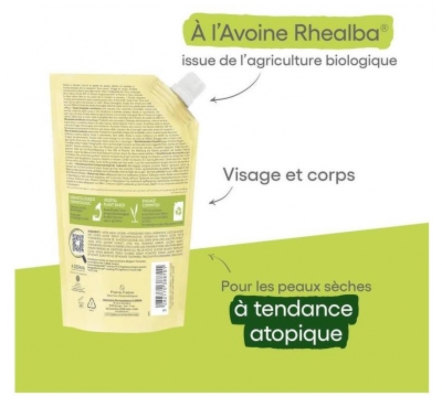 A-DERMA Exomega Control Huile Lavante Émolliente Peaux Sèches Atopiques Recharge 500 ml 