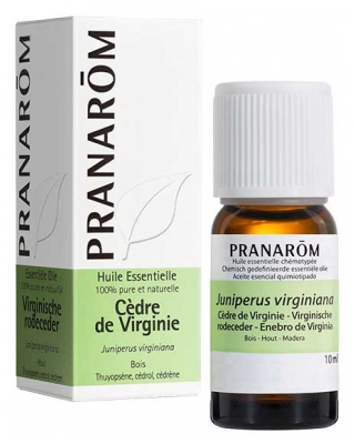 Pranarôm Huile Essentielle Cèdre de Virginie Juniperus Virginiana 10 ml