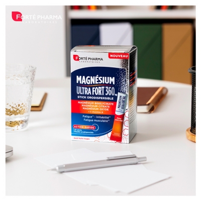 Forté Pharma Magnésium 360 mg Fatigue 20 Sticks Orodispersibles