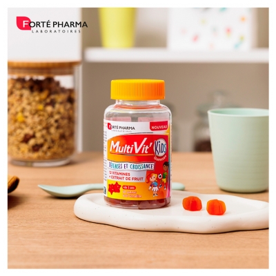 Forté Pharma MultiVit'Kids Dédense et Croissance 60 Gummies