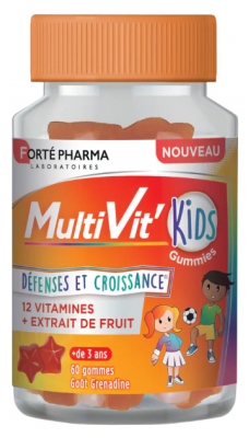 Forté Pharma MultiVit'Kids Dédense et Croissance 60 Gummies