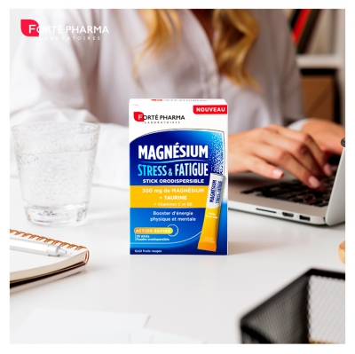 Forté Pharma Magnésium 300 mg Stress & Fatigue 20 Sticks Orodispersibles