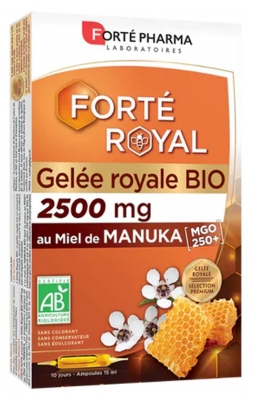 Forté Pharma Forté Royal Gelée Royale 2500 mg Bio 10 Ampoules de 15 ml