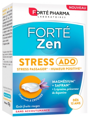 Forté Pharma Forté Zen Stress Ado Stress Passager 20 Comprimés à Croquer