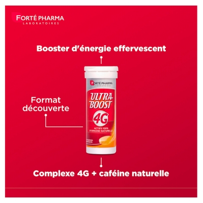 Forté Pharma Ultra Boost 4G Tube de 10 Comprimés Effervescents