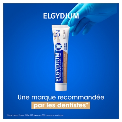 Elgydium Gel Dentifrice 5en1 Multi Actions Lot de 2 x 75 ml