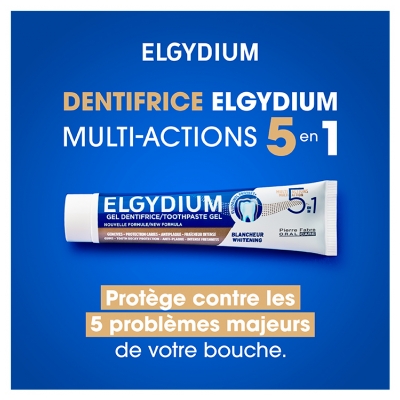 Elgydium Gel Dentifrice 5en1 Multi Actions 75 ml