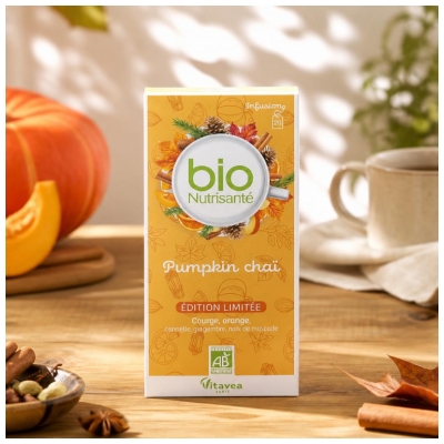 Vitavea Infusion Pumpkin Chaï Courge Orange Bio 20 Sachets