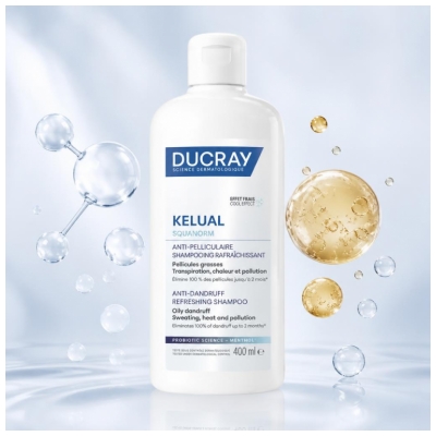 Ducray Kelual Shampoing Anti-Pelliculaire Effet Frais 400 ml