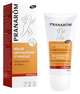 Pranarôm Aromalgic Roller Articulations et Muscles Apaise Tensions et Raideurs Bio 75 ml