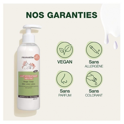 Pranarôm Aromaself Lait Hydratant Neutre pour le Visage et le Corps Bio 250 ml
