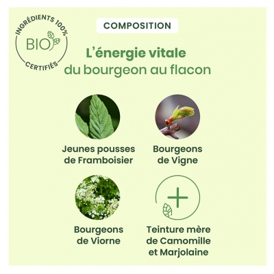 HerbalGem Feminagem Cycle Concentré de Bourgeons Frais Spray Bio 15 ml