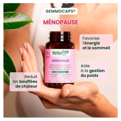 HerbalGem Réduction des Bouffées de Chaleur 30 Gélules