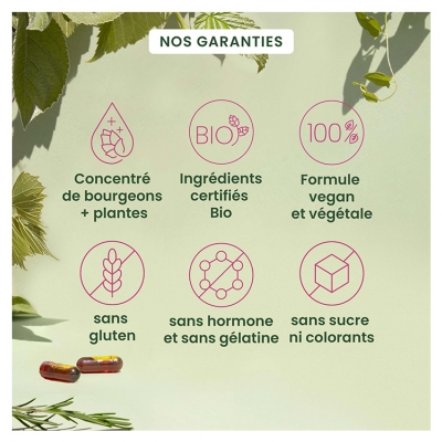 HerbalGem Réduction des Bouffées de Chaleur 30 Gélules